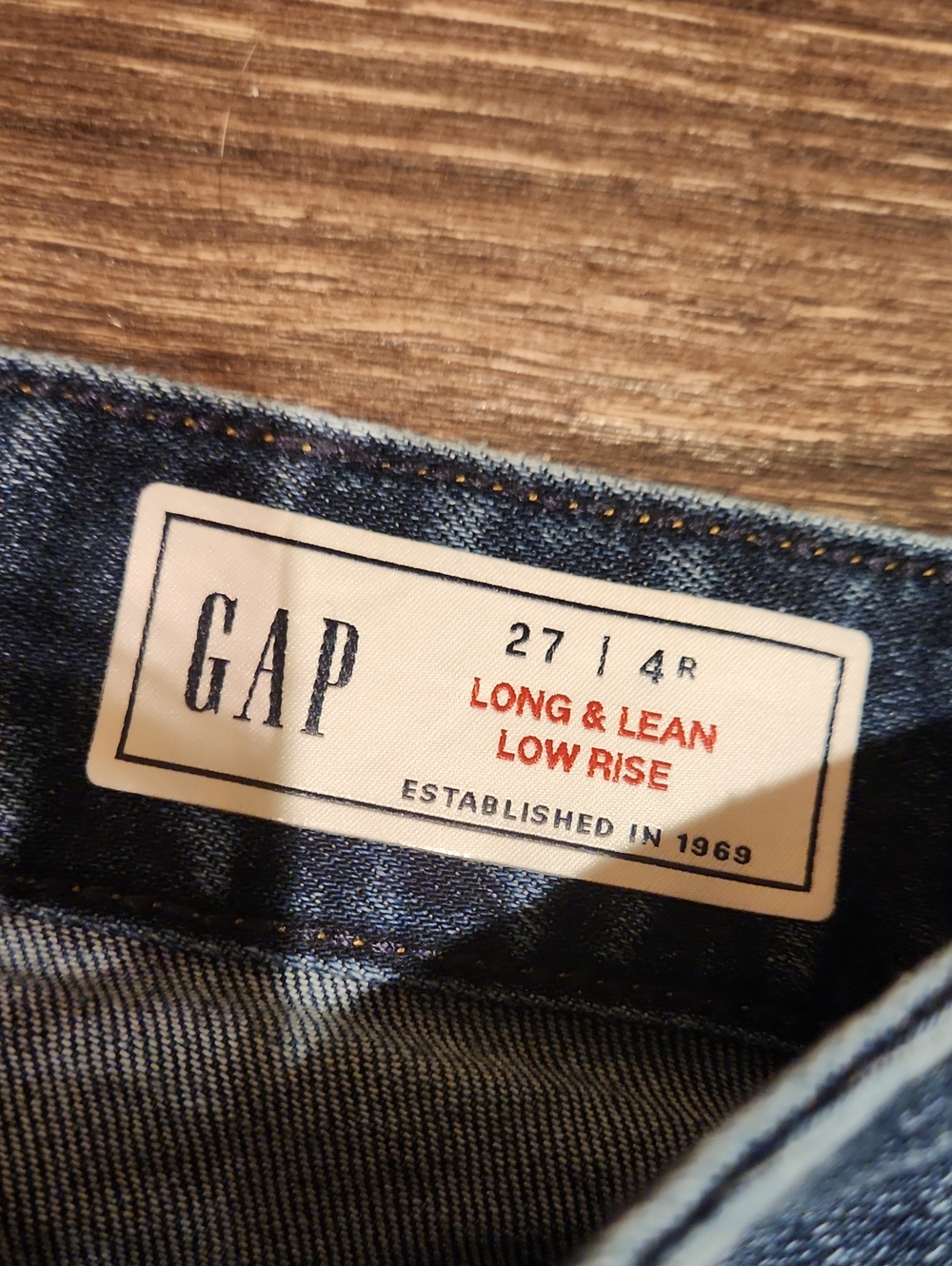 ❤️ GAP LOW RISE LONG & LEAN SEAMED SPLIT-HEM BOOTCUT JEANS, 4 (27) - Picture 9 of 12